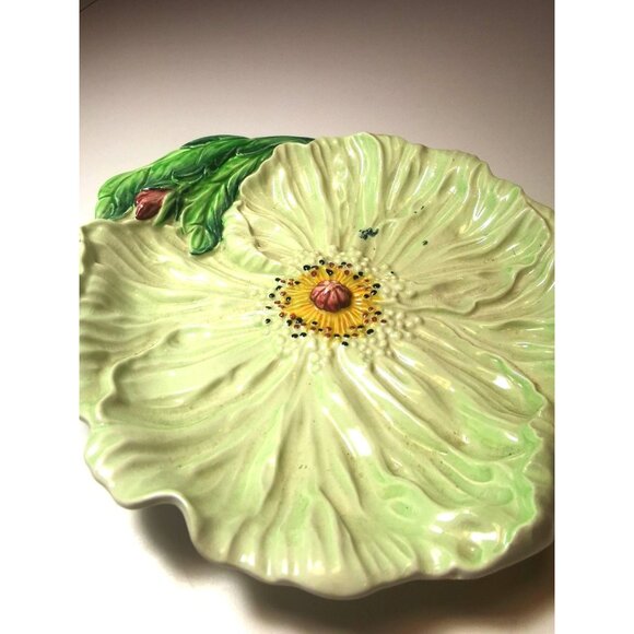 Dish Carlton ware yellow poppy/buttercup flower hand painted vintage - Picture 9 of 11